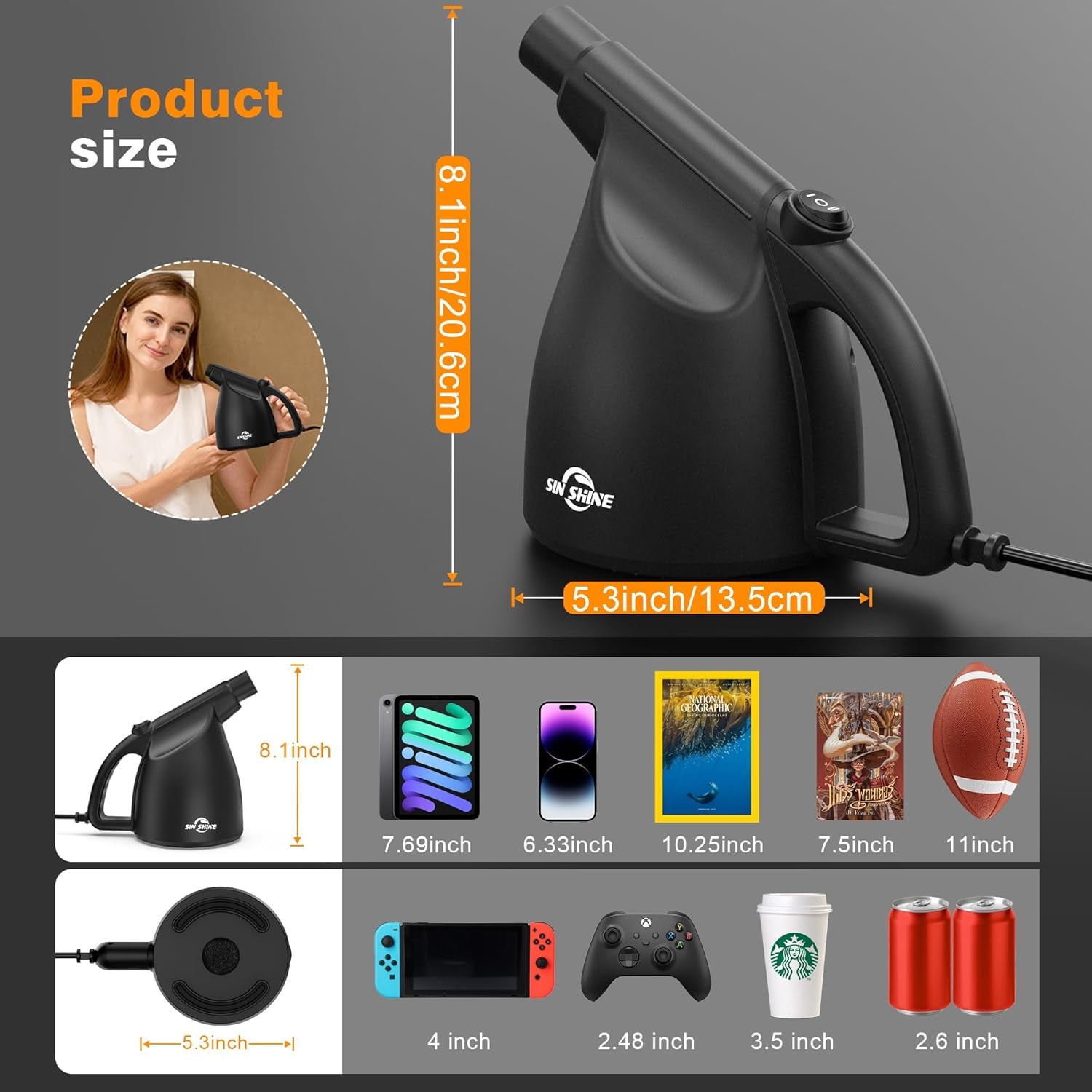 - Compressed Air 3.0- Multi-Use Electric Air Duster for Cleaning Dust, Hairs, Crumbs, Scraps for Laptop, Computer, Replaces Compressed Air Cans & Canned Air (Ad01-Black)