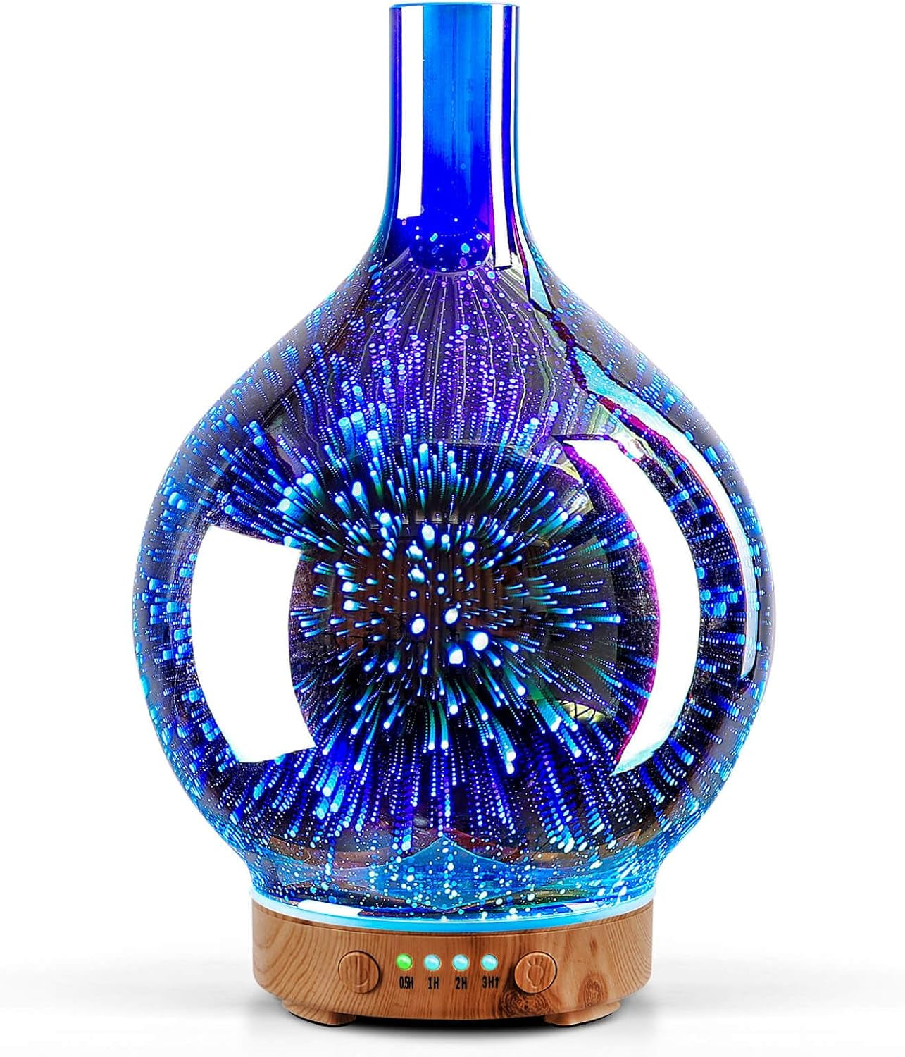 3D Essential Oil Diffuser Cool Mist Humidifier Ultrasonic Aromatherapy Diffuser,150Ml Last 6H,Auto Shut-Off,Air Refresh,Decoration for Home,Office,Yoga,Baby,Sleep